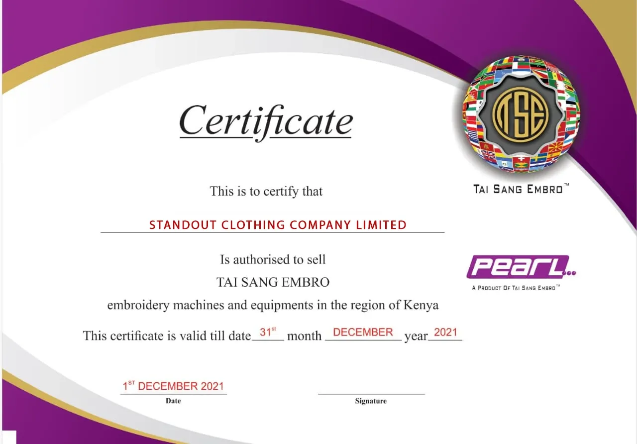 Official dealer certification